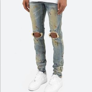 MNML New Men's Jeans Pants X188 Stretch Denim Blue Size32